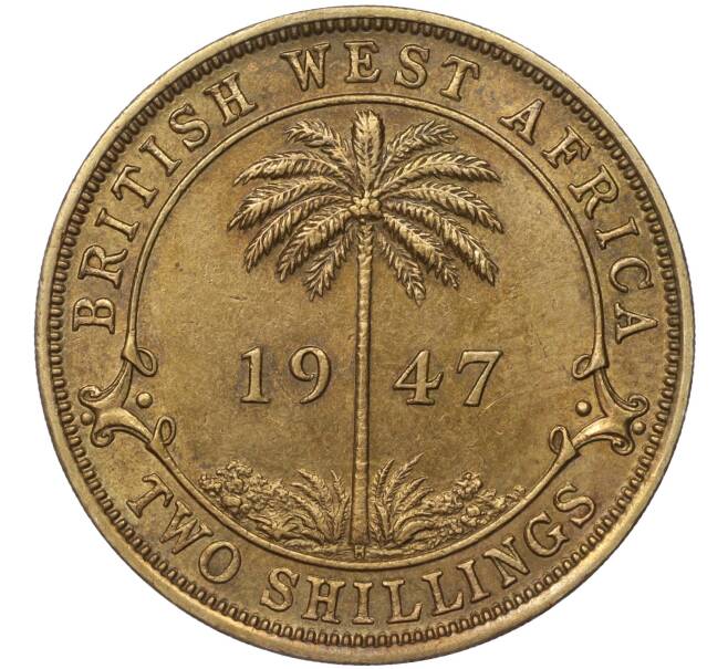Монета 2 шиллинга 1947 года Н Британская Западная Африка (Артикул K11-86191)