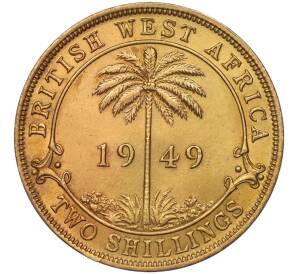 2 шиллинга 1949 года Н Британская Западная Африка