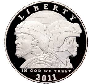 1 доллар 2011 года Р США «Армия США»