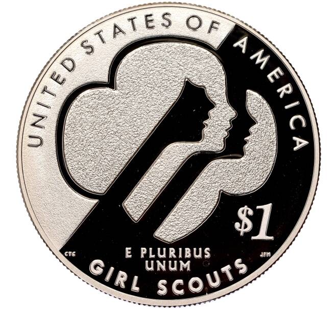 Монета 1 доллар 2013 года W США «100 лет движению девочек-скаутов в США» (Артикул M2-59967)