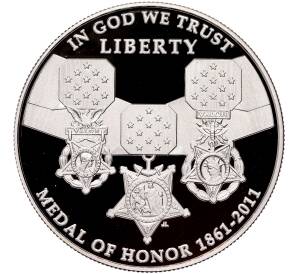 1 доллар 2011 года Р США «Медаль Почета»