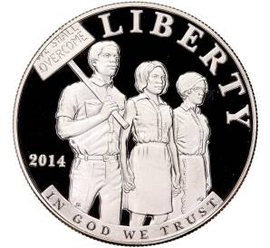 1 доллар 2014 года Р США «Закон о гражданских правах 1964 года»