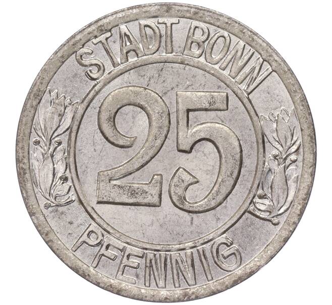 Монета 25 пфеннигов 1920 года Германия — город Бонн «Бетховен» (Нотгельд) (Артикул: K11-86295) — Фото №2