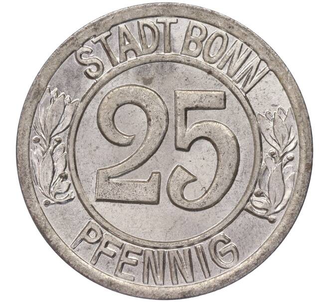 Монета 25 пфеннигов 1920 года Германия — город Бонн «Бетховен» (Нотгельд) (Артикул: K11-86296) — Фото №2