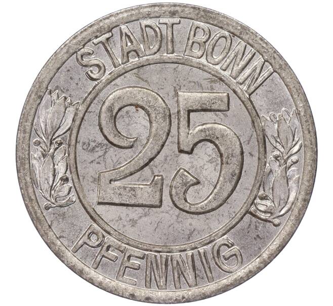 Монета 25 пфеннигов 1920 года Германия — город Бонн «Бетховен» (Нотгельд) (Артикул: K11-86301) — Фото №2