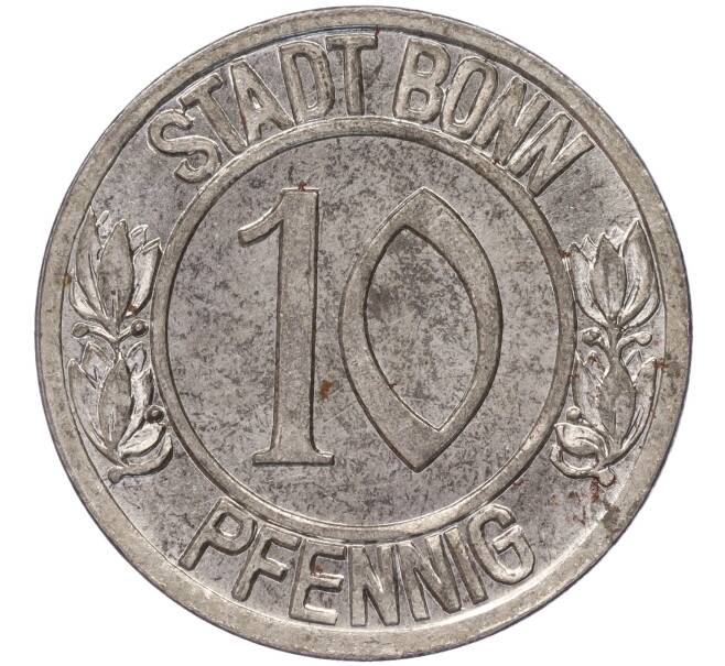 Монета 10 пфеннигов 1920 года Германия — город Бонн «Бетховен» (Нотгельд) (Артикул: K11-86340) — Фото №2
