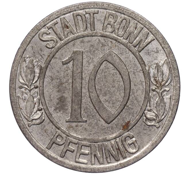 Монета 10 пфеннигов 1920 года Германия — город Бонн «Бетховен» (Нотгельд) (Артикул: K11-86341) — Фото №2
