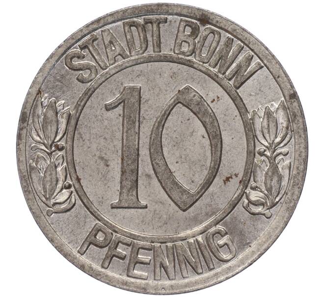 Монета 10 пфеннигов 1920 года Германия — город Бонн «Бетховен» (Нотгельд) (Артикул: K11-86343) — Фото №2