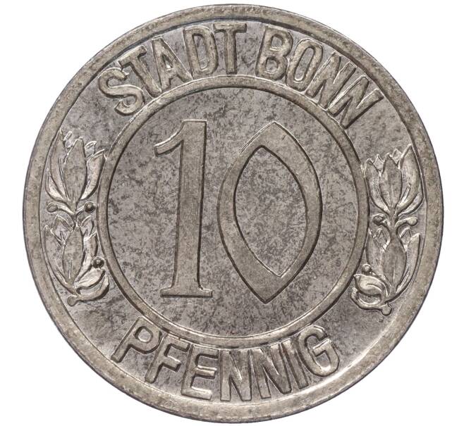 Монета 10 пфеннигов 1920 года Германия — город Бонн «Бетховен» (Нотгельд) (Артикул: K11-86344) — Фото №2