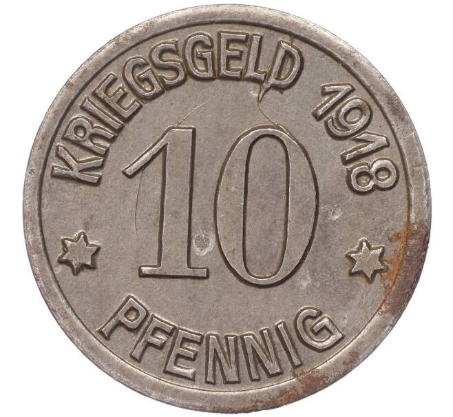 Монета 10 пфеннигов 1918 года Германия — город Кобленц (Нотгельд) (Артикул: K11-86388) — Фото №2