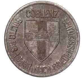 10 пфеннигов 1918 года Германия — город Кобленц (Нотгельд)