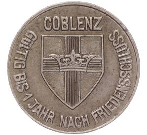 10 пфеннигов 1918 года Германия — город Кобленц (Нотгельд)