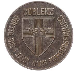 10 пфеннигов 1918 года Германия — город Кобленц (Нотгельд)