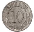 Монета 10 пфеннигов 1920 года Германия — город Бонн «Бетховен» (Нотгельд) (Артикул: K11-86416) — Фото №2