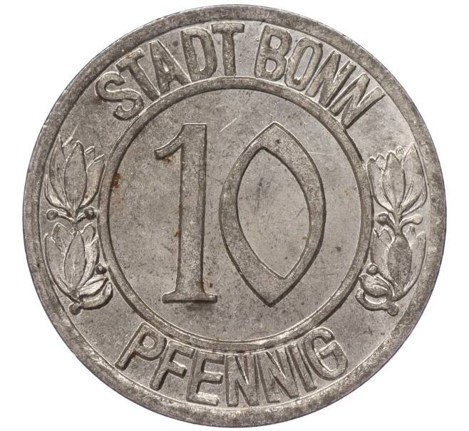 Монета 10 пфеннигов 1920 года Германия — город Бонн «Бетховен» (Нотгельд) (Артикул: K11-86416) — Фото №2