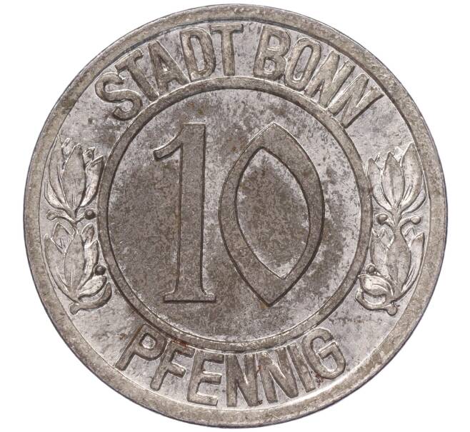 Монета 10 пфеннигов 1920 года Германия — город Бонн «Бетховен» (Нотгельд) (Артикул: K11-86436) — Фото №2