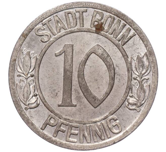 Монета 10 пфеннигов 1920 года Германия — город Бонн «Бетховен» (Нотгельд) (Артикул: K11-86440) — Фото №2