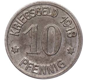 10 пфеннигов 1918 года Германия — город Кобленц (Нотгельд) — Фото №2