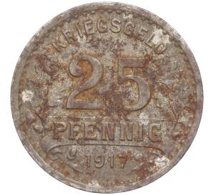 25 пфеннигов 1917 года Германия — город Бургштайнфурт (Нотгельд)
