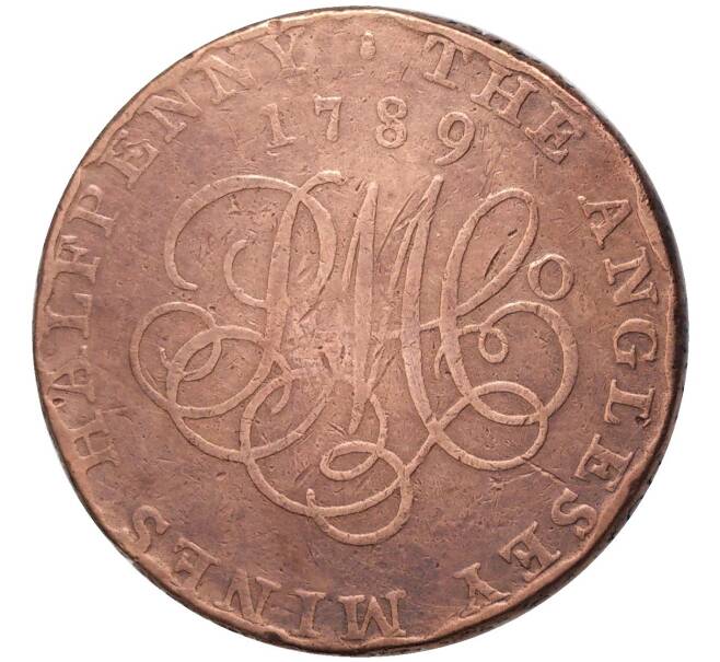 Монета Токен 1/2 пенни 1789 года Великобритания (Артикул K27-82091)