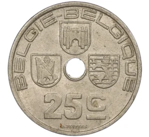 25 сантимов 1938 года Бельгия (BELGIE-BELGIQUE)