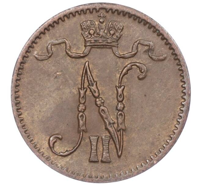Монета 1 пенни 1914 года Русская Финляндия (Артикул K27-82205)