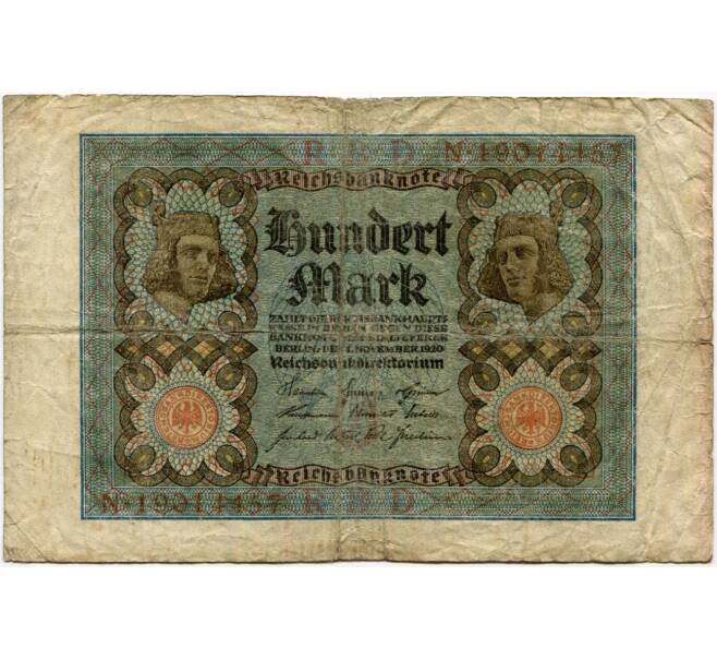 Банкнота 100 марок 1920 года Германия (Артикул B2-10218)