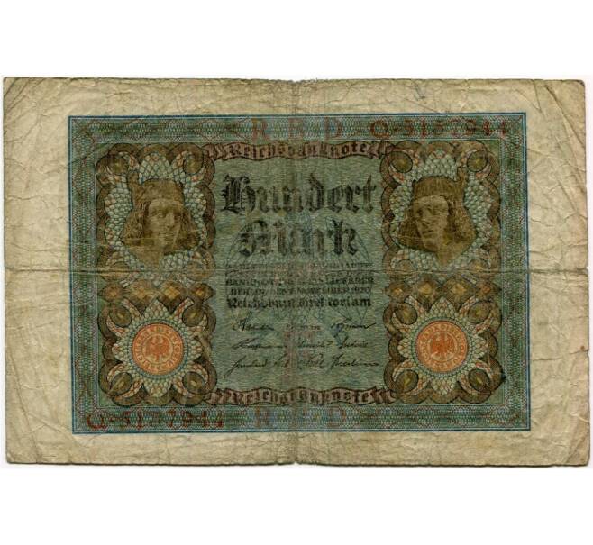 Банкнота 100 марок 1920 года Германия (Артикул B2-10228)