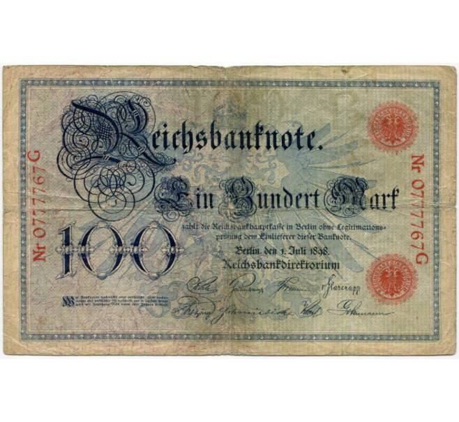 Банкнота 100 марок 1898 года Германия (Артикул: B2-10279) — Фото №1
