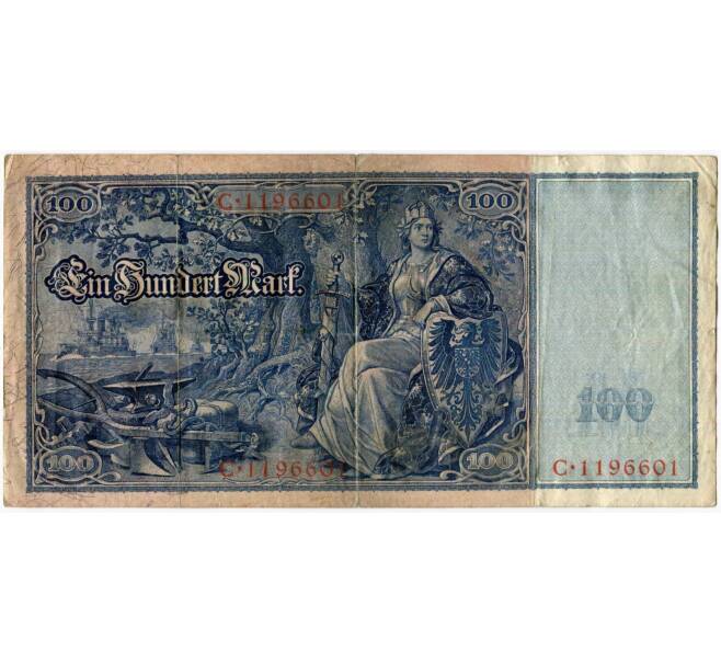 Банкнота 100 марок 1908 года Германия (Артикул: B2-10286) — Фото №2