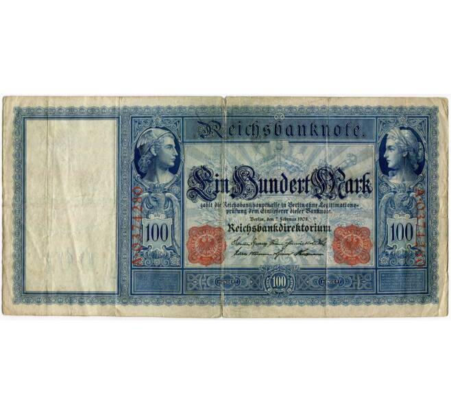 Банкнота 100 марок 1908 года Германия (Артикул: B2-10287) — Фото №1