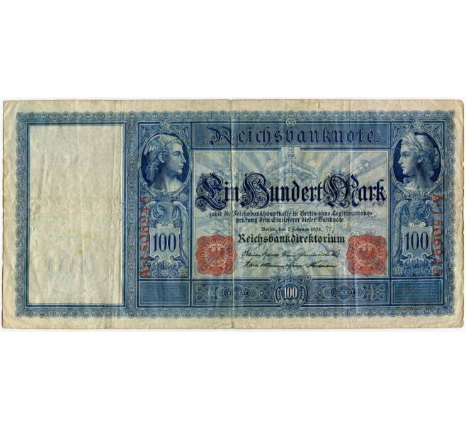 Банкнота 100 марок 1908 года Германия (Артикул: B2-10288) — Фото №1