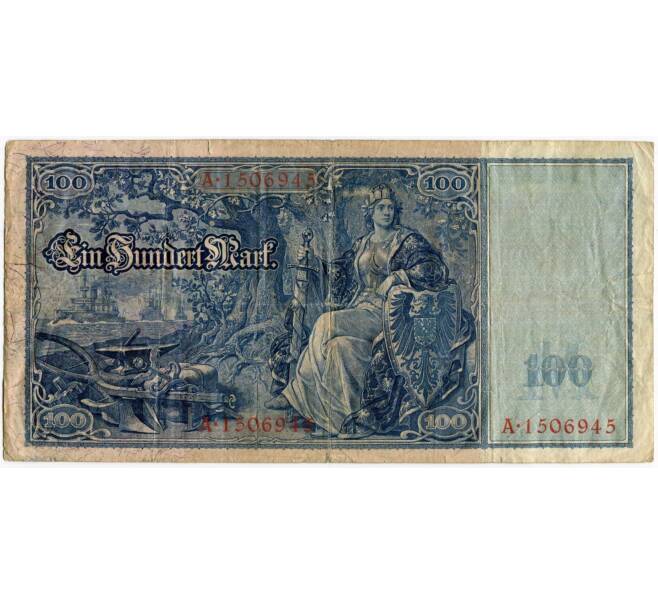 Банкнота 100 марок 1908 года Германия (Артикул: B2-10288) — Фото №2
