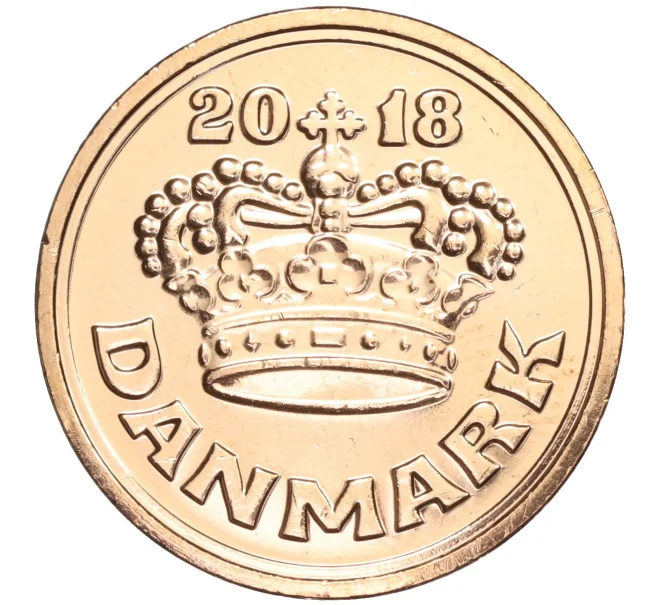 Монета 50 эре 2018 года Дания (Артикул M2-60070)