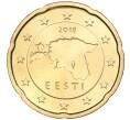 Монета 20 евроцентов 2018 года Эстония (Артикул M2-60077)
