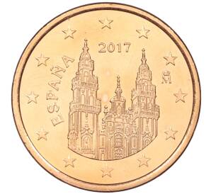 5 евроцентов 2017 года Испания