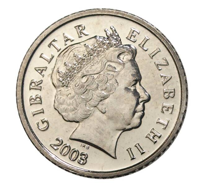Монета 5 пенсов 2003 года Гибралтар (Артикул M2-30234)