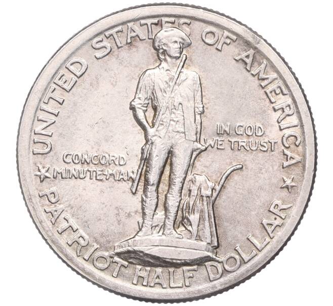 Монета 1/2 доллара (50 центов) 1925 года США «150 лет Сражениям при Лексингтоне и Конкорде» (Артикул M2-60167)