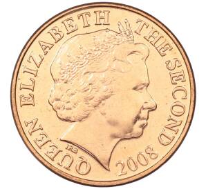 1 пенни 2008 года Джерси — Фото №2