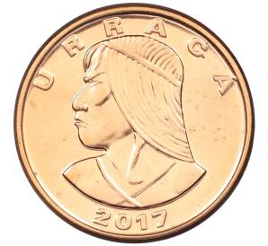 1 сентесимо 2017 года Панама — Фото №1