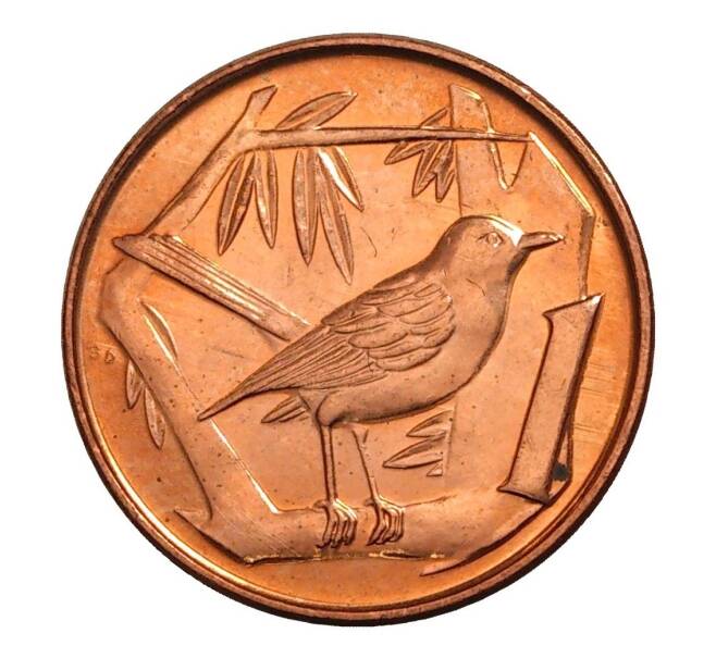 Монета 1 цент 1999 года Каймановы острова (Артикул M2-6310)