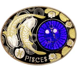 10 денаров 2015 года Македония «Знаки зодиака — Рыбы» — Фото №1