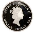 Монета 1 доллар 2011 года Тувалу «Восточная коричневая змея» (Артикул K11-86850)