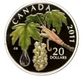 Монета 20 долларов 2011 года Канада «Цветущая ветвь клена с кристаллом Сваровски» (Артикул K11-86855)