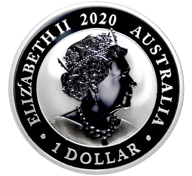 Монета 1 доллар 2020 года Австралия «Серебряный лебедь» (Артикул K27-82396)