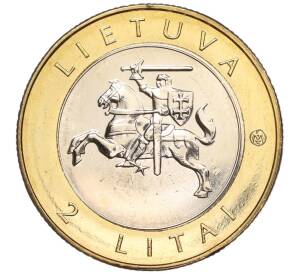 2 лита 2012 года Литва «Курорты Литвы — Друскининкай» — Фото №2