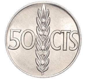 50 сентимо 1966 (71) года Испания — Фото №1