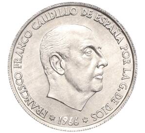 50 сентимо 1966 (71) года Испания — Фото №2