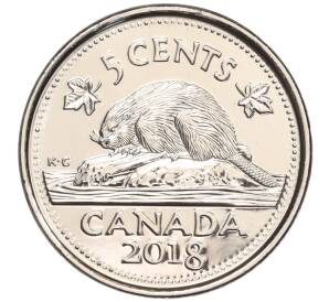 5 центов 2018 года Канада — Фото №1
