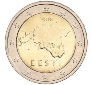 2 евро 2018 года Эстония — Фото №1